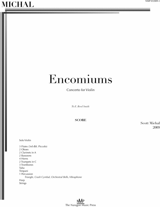 Product picture Encomiums- Concerto for Violin (Score)