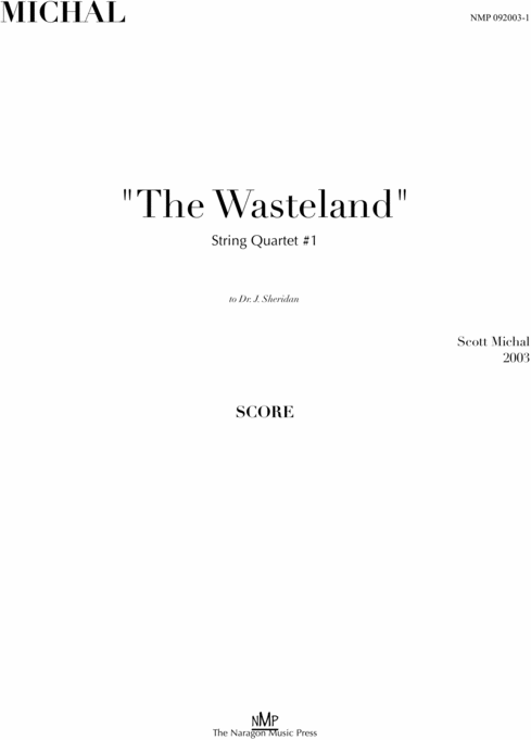 Product picture The Wasteland- String Quartet #1 (Score)